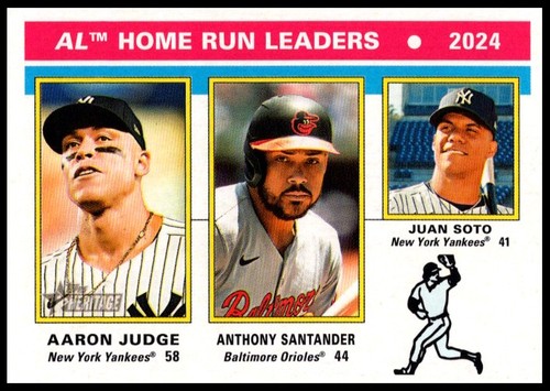 2025 Topps Heritage #194 Juan Soto / Anthony Santander / Aaron Judge L