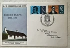 GB QEII 1966 Robert Burns Phosphor GPO FDC Dumfries SHS Cat £20+