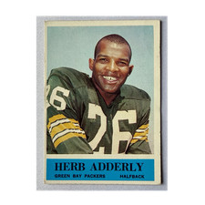 1964 Philadelphia Herb Adderley #71 Green Bay Packers Rookie HOF VG