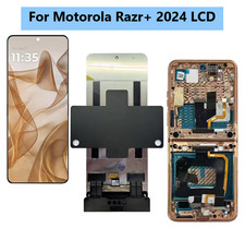 For Motorola Razr 2024 OEM Foldable LCD Display Touch Screen Digitizer Frame