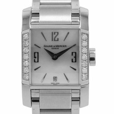 BAUME & MERCIER Diamant Diamant Silver Ladies Used Watch #21125
