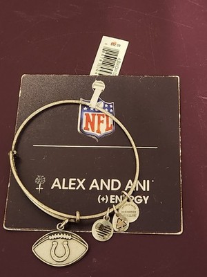 Alex and Ani NFL Indianapolis Colts Rafaelian Silver Bracelet  2015 Brand New