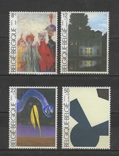 Belgique n° YT 2141-2144 neuf** année 1984 - Tableaux art moderne