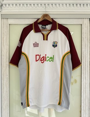 Vintage West Indies Cricket Jersey Admiral Shirt Kit Size Men s 2XL