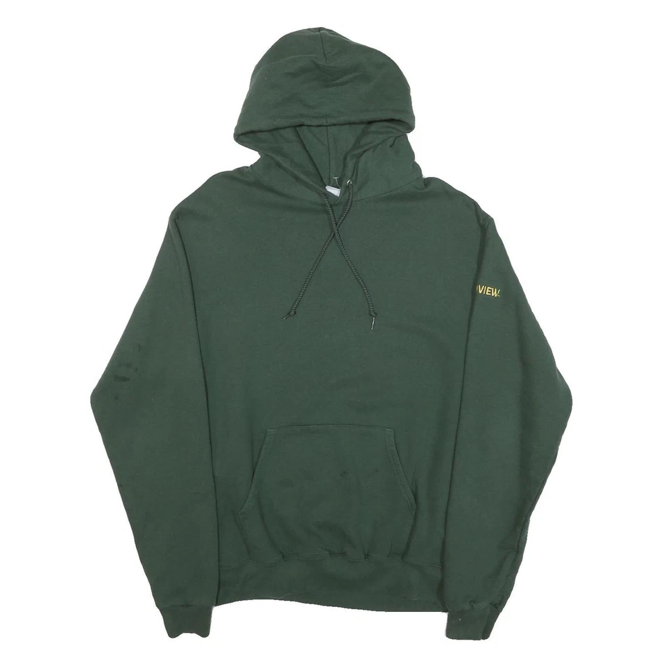CHAMPION Sweat À Capuche Pullover Vert Pour Hommes M En Mélange De Coton Casual - Photo 1/4