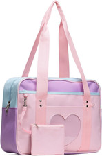 Kawaii Ita Bag Japanese School Bag Cute Tote Bag Large Shoulder Anime Heart Purs