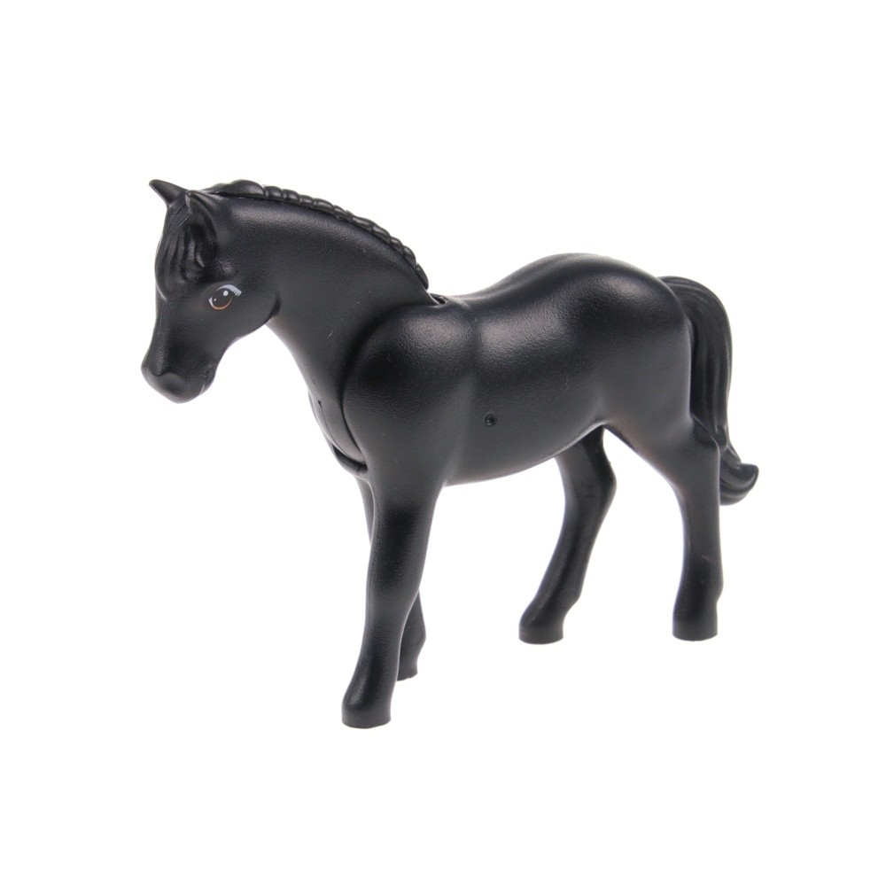 1X Lego Belville Animal Horse Black Large Dark Orange Mare 6171PB05