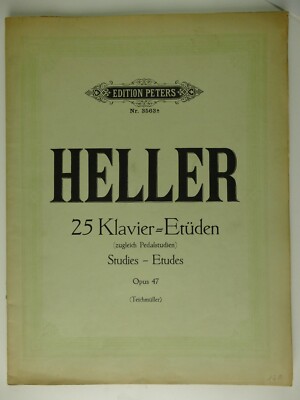 Stephen Heller 25 Klavier Etüden Edition Breitkopf 3563a H-23946