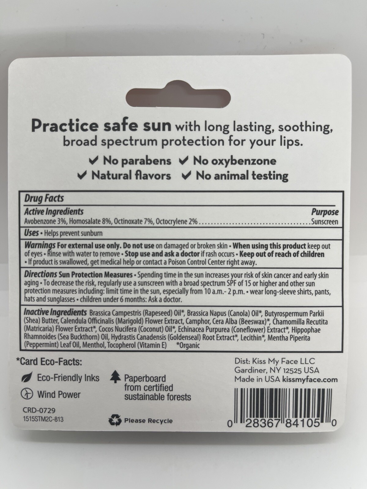 3 Kiss My Face Lip Balms SPF 30 Sport Balm - Discontinued New - 05/20