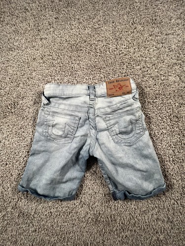 True Religion Kids Size 5 Jean Denim Shorts Light Wash - Picture 6 of 7