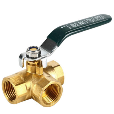 1PC Ball Valve 1/4'' G Female 3 Way (L-Port) valve Anti-Rust ball Valve Fitting