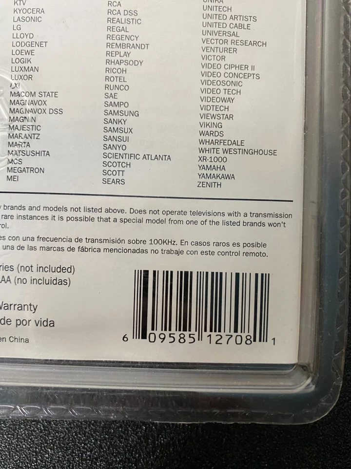 New in Package Magnavox MRU3300/17 Universal Replacement Remote - Image 4 of 4