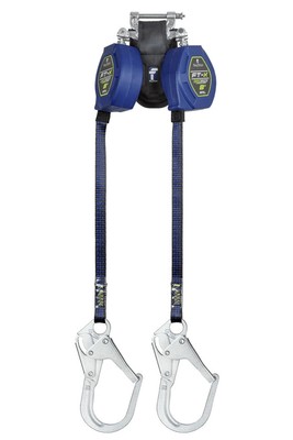 FALL TECH 8' EDGECORE FT-X CLASS 2 LE SRL RETRACTABLE TWIN-LEG W/REBAR HOOKS