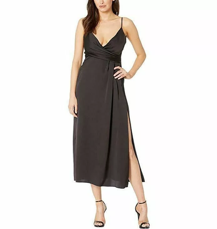 Jill jill stuart cheap faux wrap satin gown