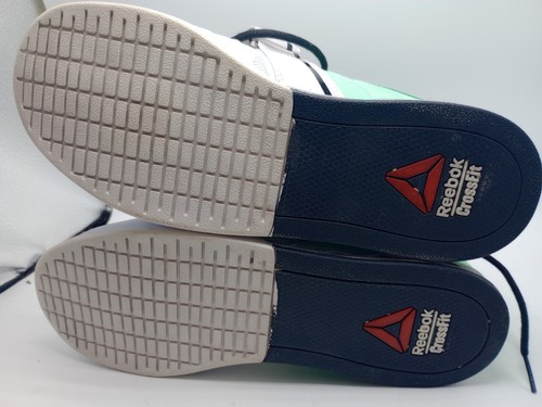 Reebok Crossfit CF74 PowerBax Shoes Training Workout Green White Womens Size 9 - Picture 7 of 11
