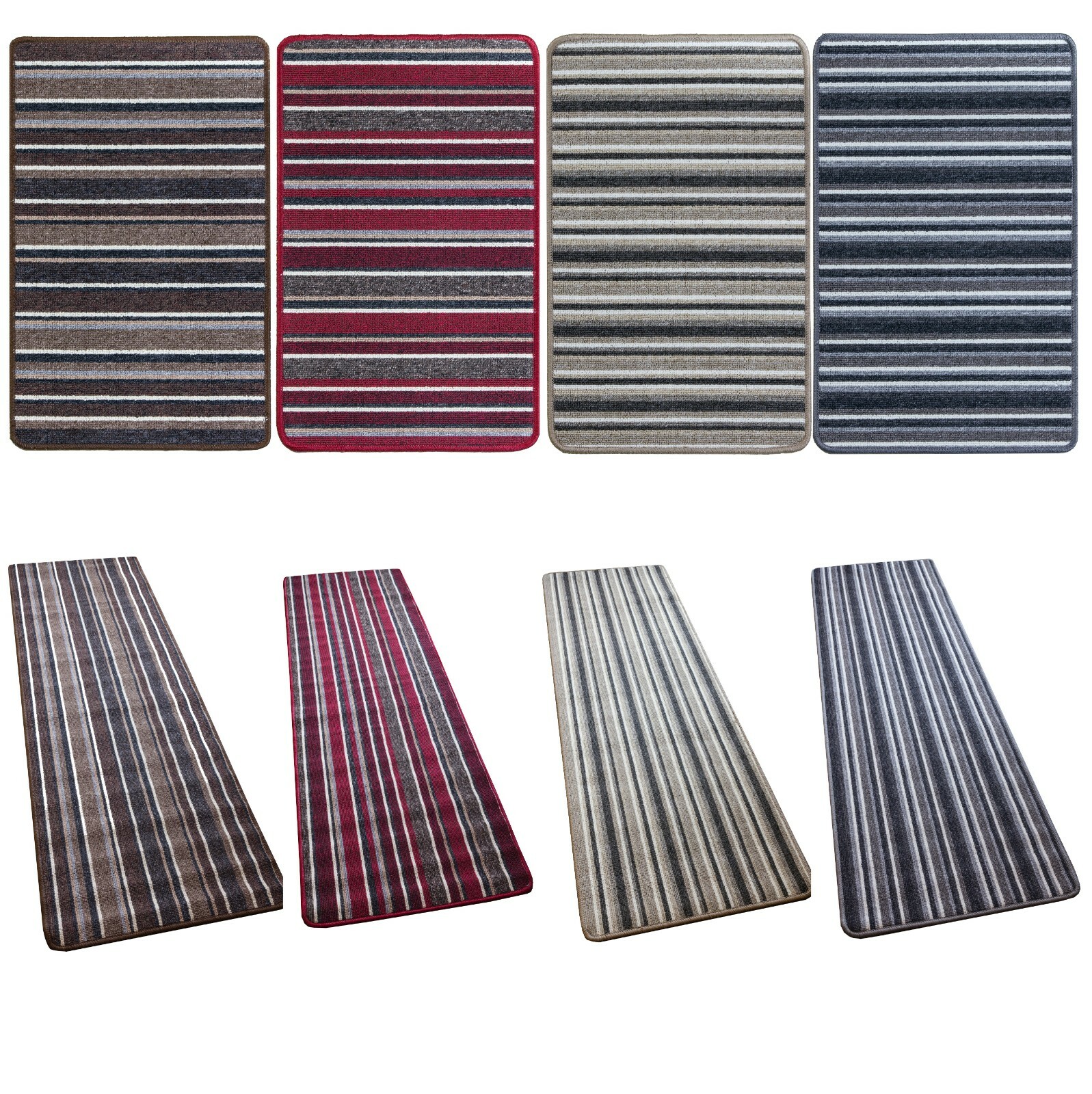 Striped Kitchen Mat Runner Doormat Machine Washable Anti Slip Soft Non