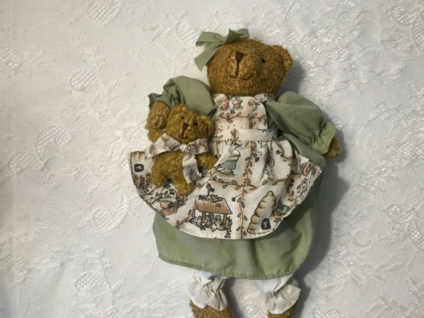Creative Designs LTD 12 Plush Bear Shelf Sitter With Small Bear 