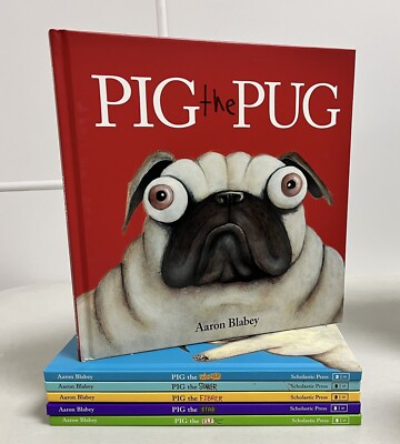 Pig The Pug By Aaron Blabey 6 Book Set Brand New! No box