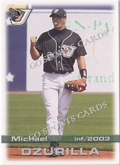 2003 West Tenn Diamond Jaxx Michael Dzurilla RC Rookie Card Cubs