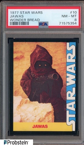 1977 Star Wars Wonder Bread #10 Jawas PSA 8 NM-MT