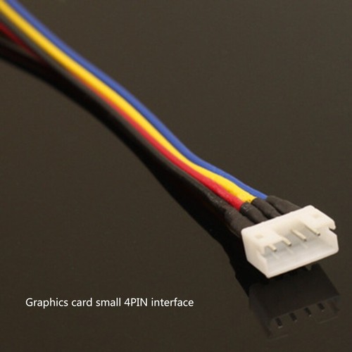 Male to Female VGA Cooling Fan Power Supply 4 Pin to Mini 4 Pin Cable - Picture 4 of 5