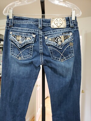 Jeans Femme MISS ME JP7328AK Skinny Taille 31 X 27 - Neuf Avec étiquette, Low Rise, Délavage Medium