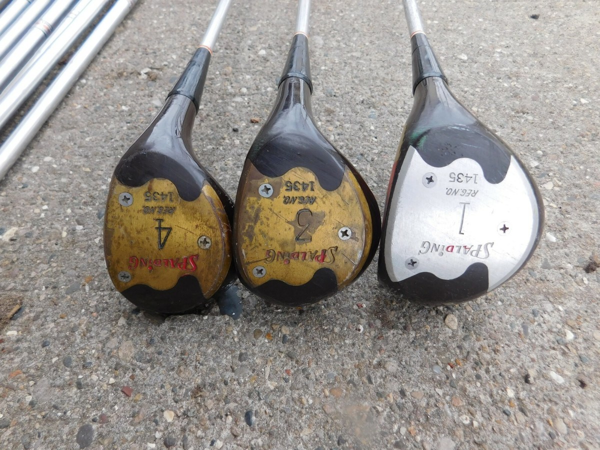 Right Handed Spalding Qualifier 2-9 Iron Set +1,3,4, Woods w