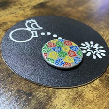 AUTISM AWARENESS!  Hand Made Custom Aluminum Golf Ball Marker!