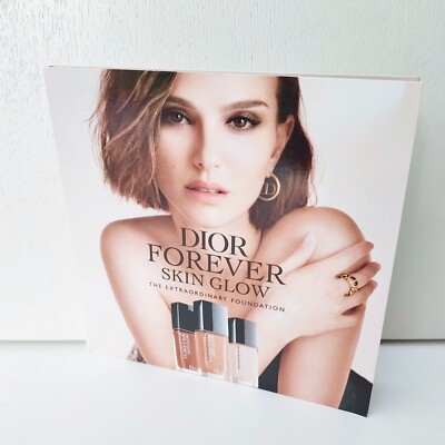 Dior Forever Skin Glow The Extraordinary Foundation 6 shades Sample Card Tester