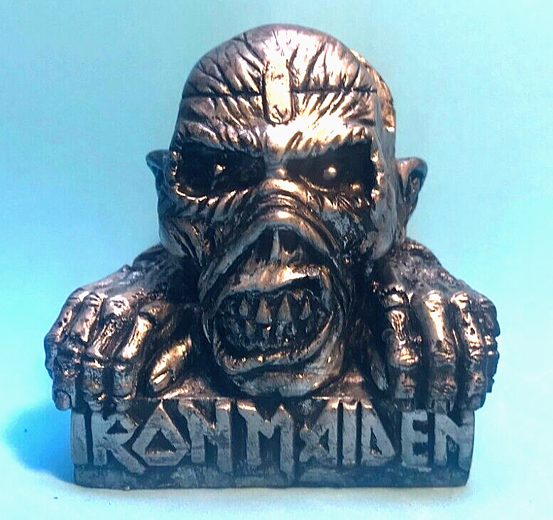 EDDIE IRON MAIDEN HEAVY METAL SILVER Resin SUPPORT CELL PHONE