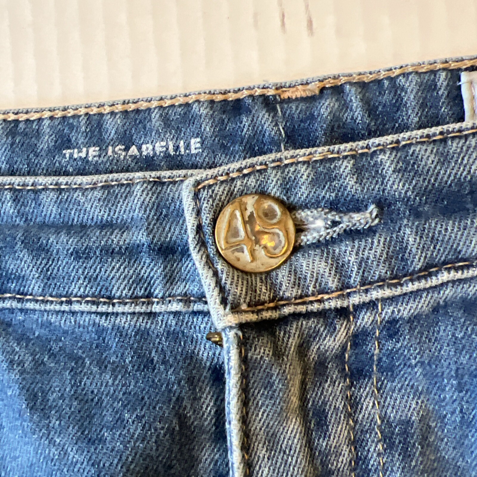 AG Jeans Sz 28R The Isabelle High Rise Straight Crop in 13 Years Saltwater 💖 thumbnail 11