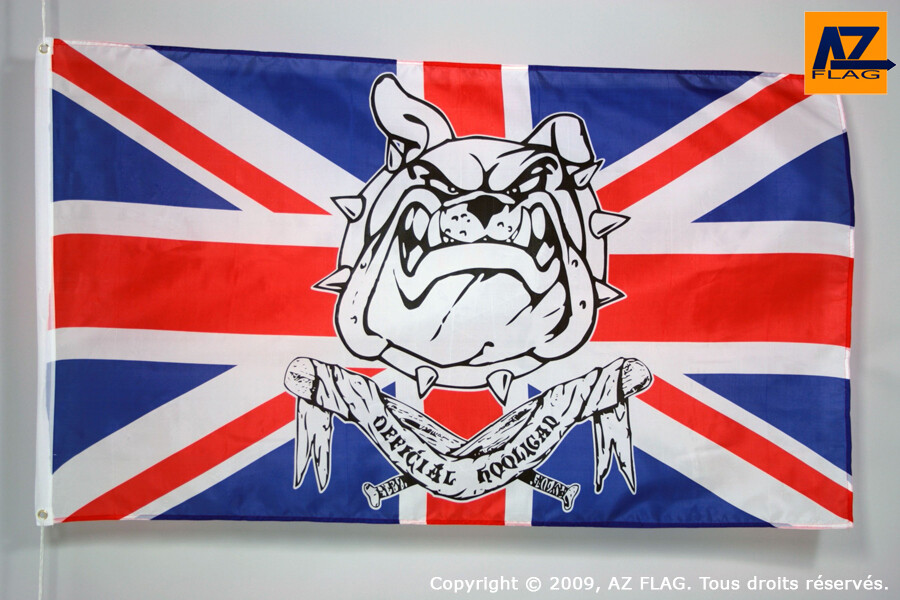 BANDIERA OFFICIAL HOOLIGAN 150x90cm - GRAN BANDIERA UK TEPPISTA – ULTRA 90 x 150