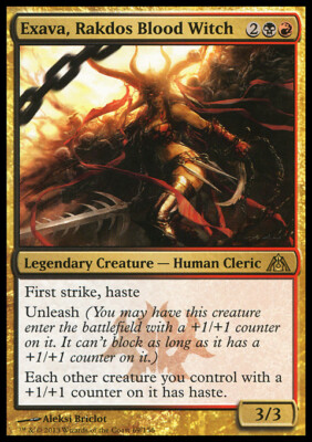 MTG Magic the Gathering Exava, Rakdos Blood Witch (69/172) Dragon's Maze MP