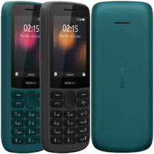 Nokia 215 4G Dual Sim 2.4" (FACTORY UNLOCKED) MP3 FM Radio Phone 128MB 64MB RAM