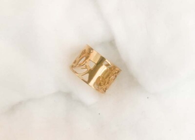 ANILLO MARIPOSA ACERO QUIRURGICO ORO AJUSTABLE JOYA ALTA CALIDAD REGALO MUJER