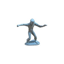 Vintage Marx Tom Corbett Playset Space Astronaut Figure Fist Punching Man Gray