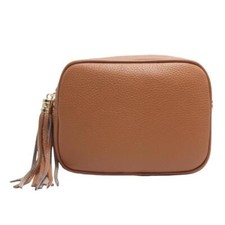 Borsa a Tracolla in Pelle con Frange Made in Italy