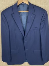 Pronto Uomo 42 XLong Navy Sport Coat Blazer Jacket Wool