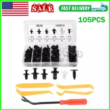 For Ford 100Pcs Bumper Hood Clips Retainer Rivet Fastener Fender Push Pin USA