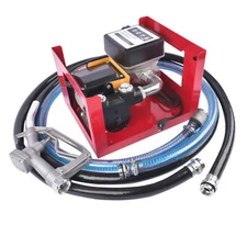 110V Electric Diesel Oil Fuel Transfer Pump w/ Display Meter & Fuel Nozzle Kit