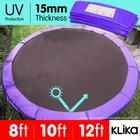 REPLACEMENT TRAMPOLINE PAD OUTDOOR ROUND SPRING COVER PURPLE 8 ft 10 12 14ft