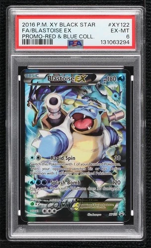 Blastoise EX Pokémon XY Black Star Promo PSA 6