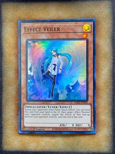 Yugioh Effect Veiler RA01-EN003 Super Rare 1st Ed NM