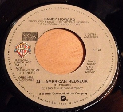 Randy Howard 45 All-American Redneck  original version/edited version