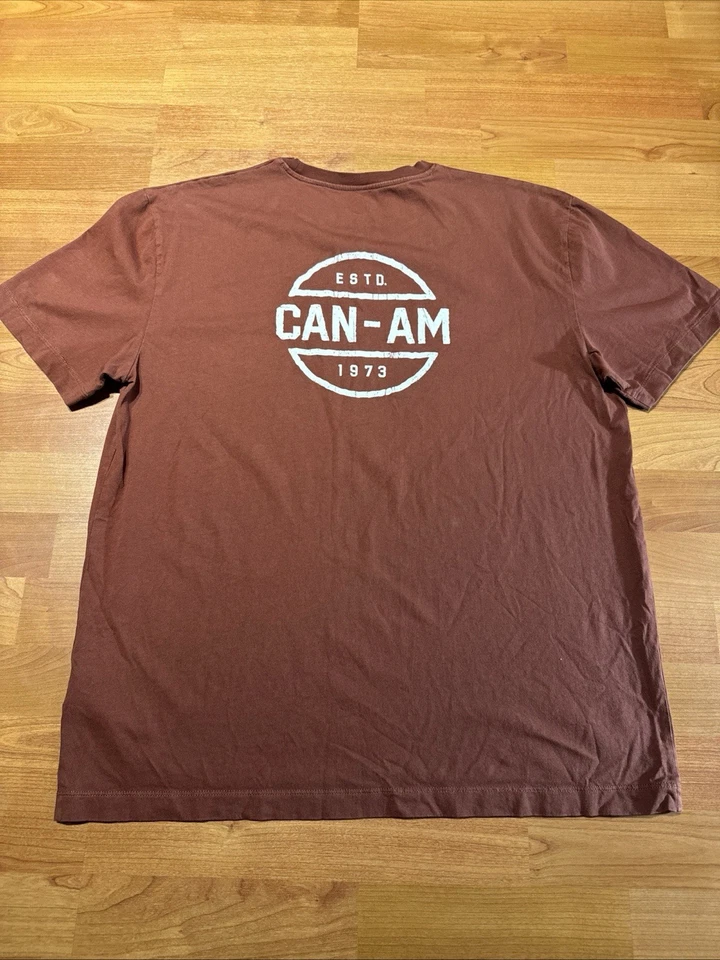 Camiseta Can-Am 1973 4545310414 para hombre talla Lg rojo castaño rojizo Foto 2 de 4