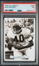 1992 ALL-WORLD #280 GALE SAYERS PSA 7