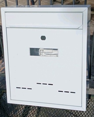 Large Wall Mount Mailbox W/Key Lock Large Capacity - Iron Drop Box - Letterbox
