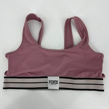 PINK Victoria's Secret Sports Bra Women's Size M Pink Ultimate Unlined Racerback