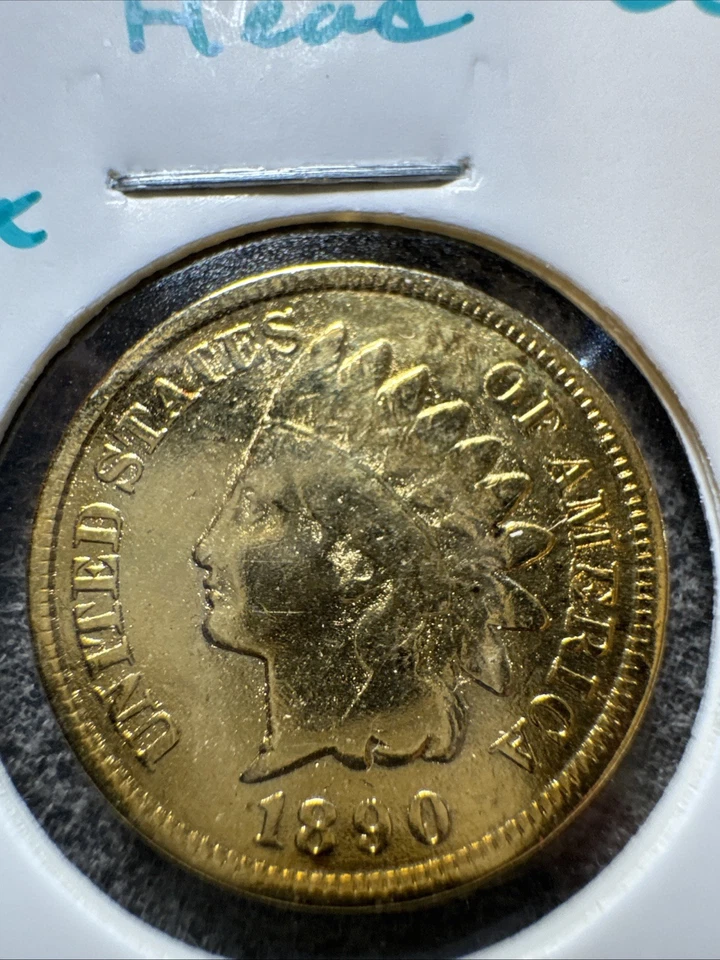 1890 Indian Head Gold Color. Magnetic. - Image 2 of 4