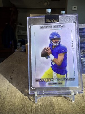 2026 Matthew Stafford Wild Card Matte Metal #MMWCa3-MS Numbered 2/10